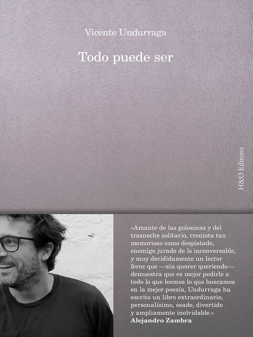 Title details for Todo puede ser by Vicente Undurraga - Available